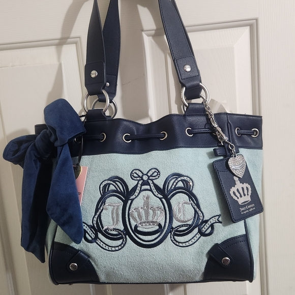 Juicy Couture Handbags - Juicy Couture Lovers Club Tote Bag Blue NWT